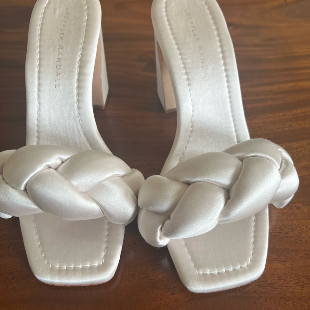 Satin bridal shoes